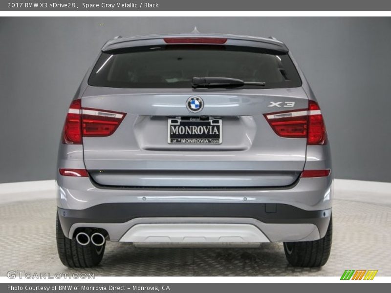 Space Gray Metallic / Black 2017 BMW X3 sDrive28i