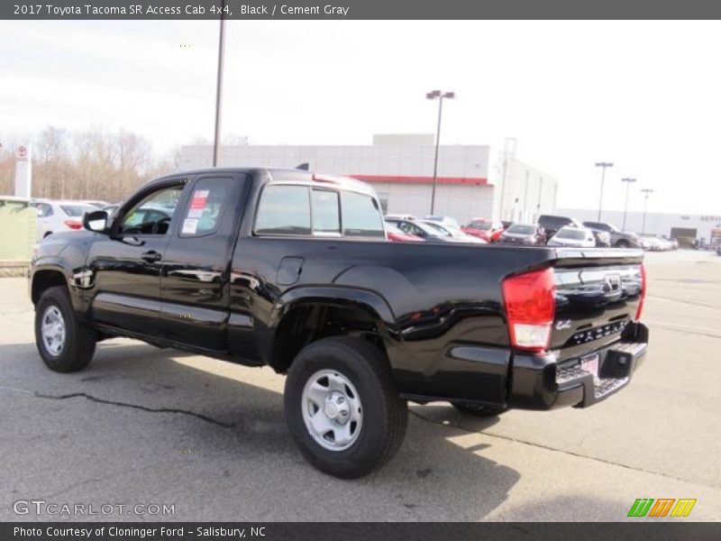 Black / Cement Gray 2017 Toyota Tacoma SR Access Cab 4x4