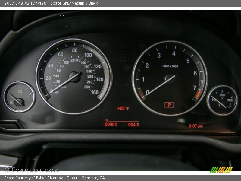 Space Gray Metallic / Black 2017 BMW X3 sDrive28i