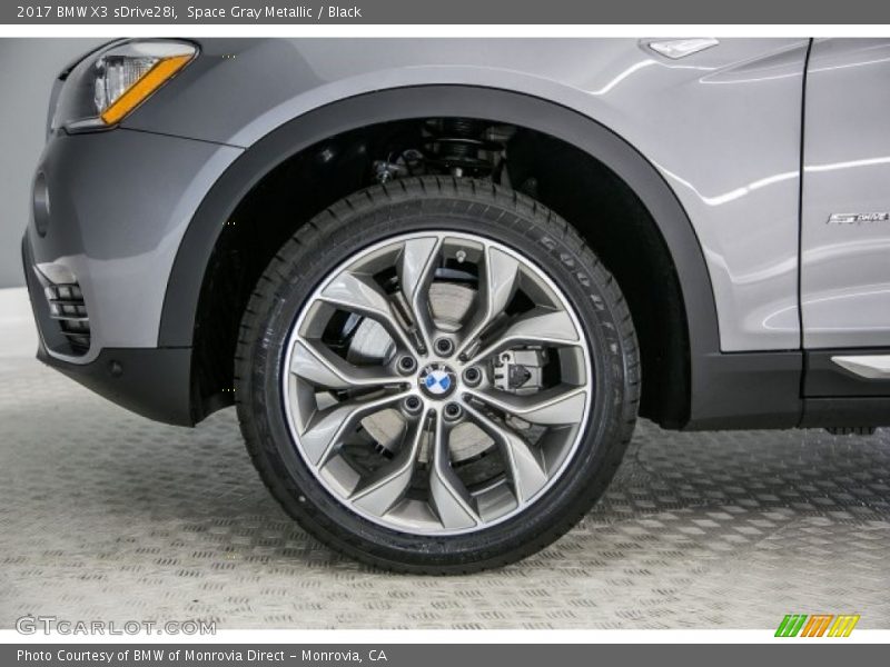 Space Gray Metallic / Black 2017 BMW X3 sDrive28i