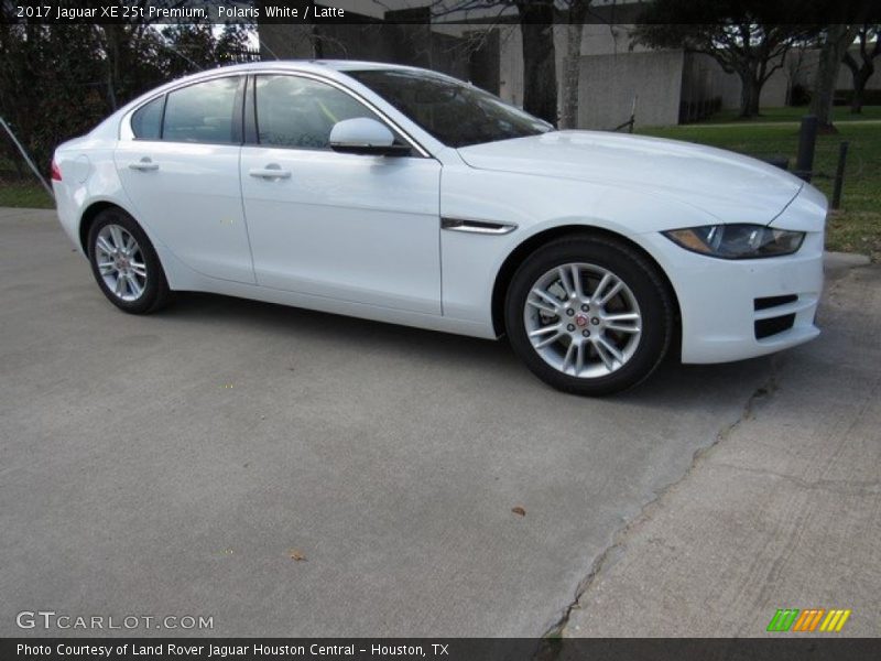 Polaris White / Latte 2017 Jaguar XE 25t Premium