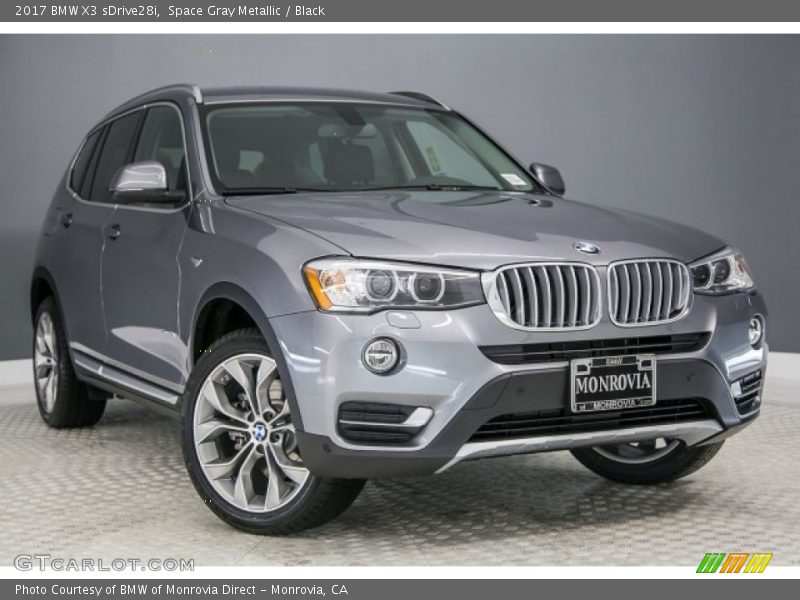 Space Gray Metallic / Black 2017 BMW X3 sDrive28i