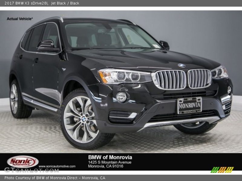 Jet Black / Black 2017 BMW X3 sDrive28i