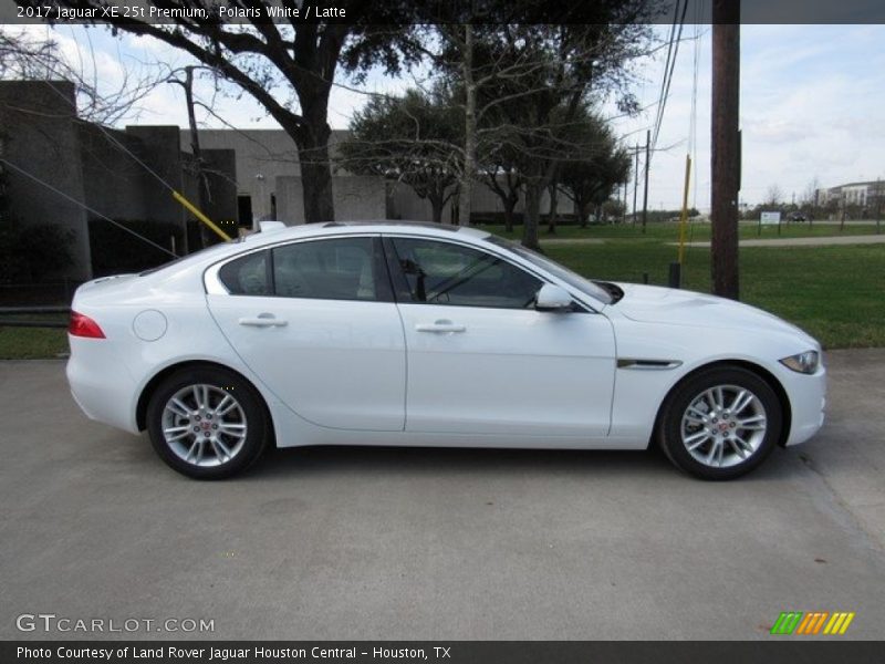 Polaris White / Latte 2017 Jaguar XE 25t Premium