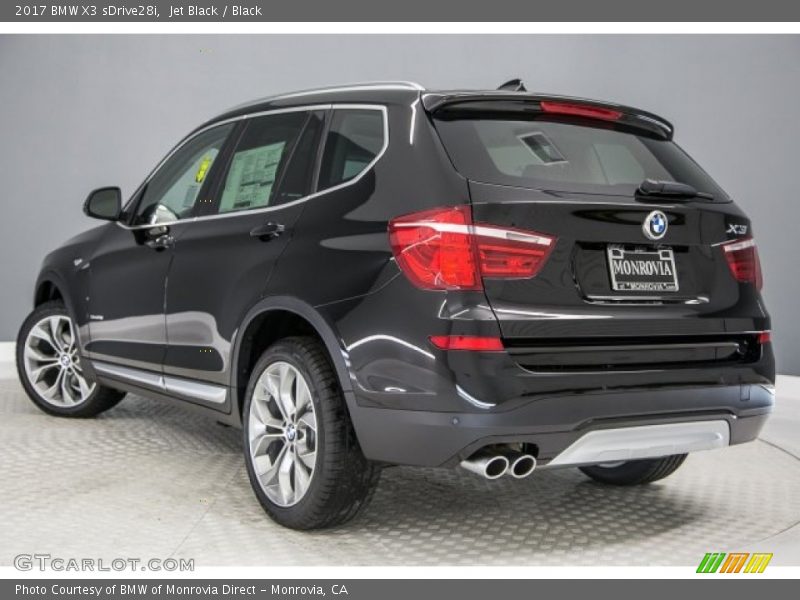 Jet Black / Black 2017 BMW X3 sDrive28i