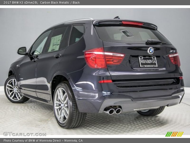 Carbon Black Metallic / Black 2017 BMW X3 sDrive28i