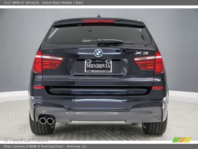 Carbon Black Metallic / Black 2017 BMW X3 sDrive28i