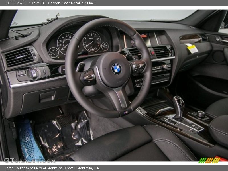 Carbon Black Metallic / Black 2017 BMW X3 sDrive28i