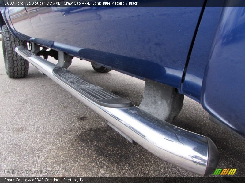 Sonic Blue Metallic / Black 2003 Ford F350 Super Duty XLT Crew Cab 4x4
