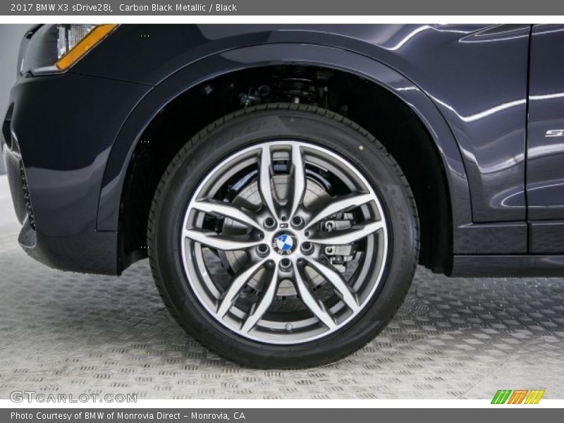 Carbon Black Metallic / Black 2017 BMW X3 sDrive28i