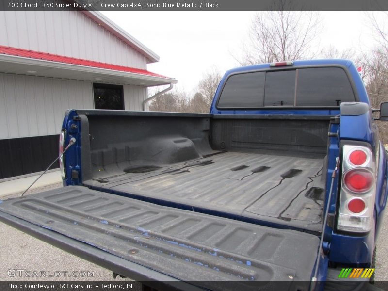 Sonic Blue Metallic / Black 2003 Ford F350 Super Duty XLT Crew Cab 4x4