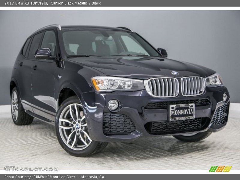 Carbon Black Metallic / Black 2017 BMW X3 sDrive28i