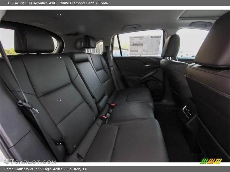Rear Seat of 2017 RDX Advance AWD