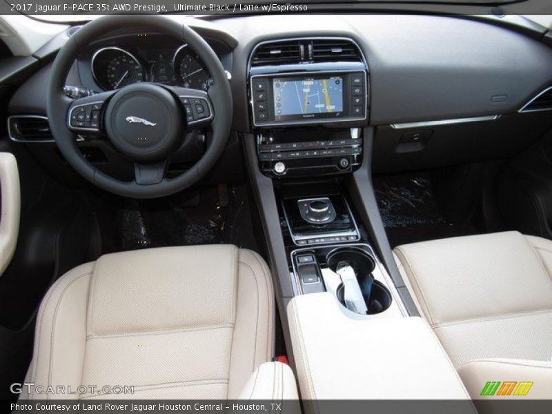 Dashboard of 2017 F-PACE 35t AWD Prestige