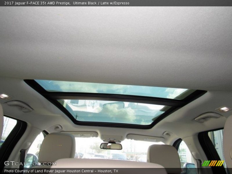 Ultimate Black / Latte w/Espresso 2017 Jaguar F-PACE 35t AWD Prestige