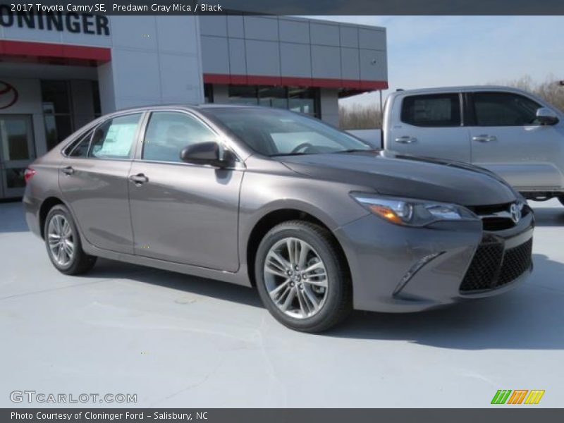 Predawn Gray Mica / Black 2017 Toyota Camry SE