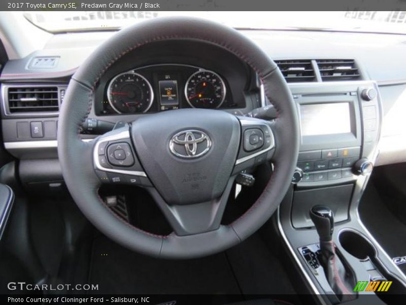 Predawn Gray Mica / Black 2017 Toyota Camry SE