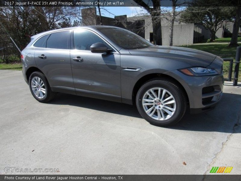 Ammonite Grey / Jet w/Tan 2017 Jaguar F-PACE 35t AWD Prestige