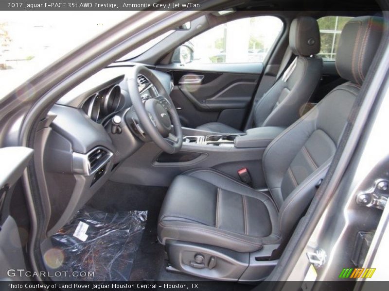 Ammonite Grey / Jet w/Tan 2017 Jaguar F-PACE 35t AWD Prestige