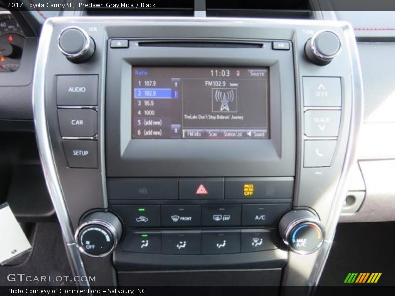 Predawn Gray Mica / Black 2017 Toyota Camry SE