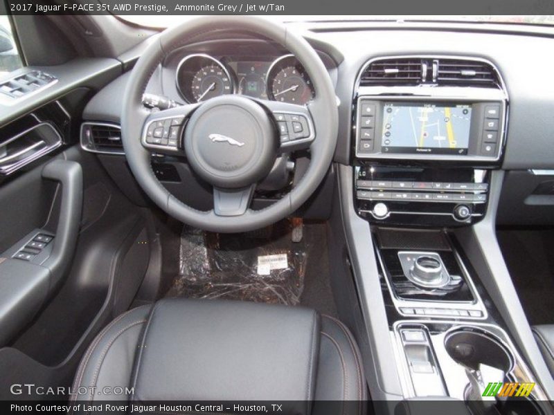 Ammonite Grey / Jet w/Tan 2017 Jaguar F-PACE 35t AWD Prestige