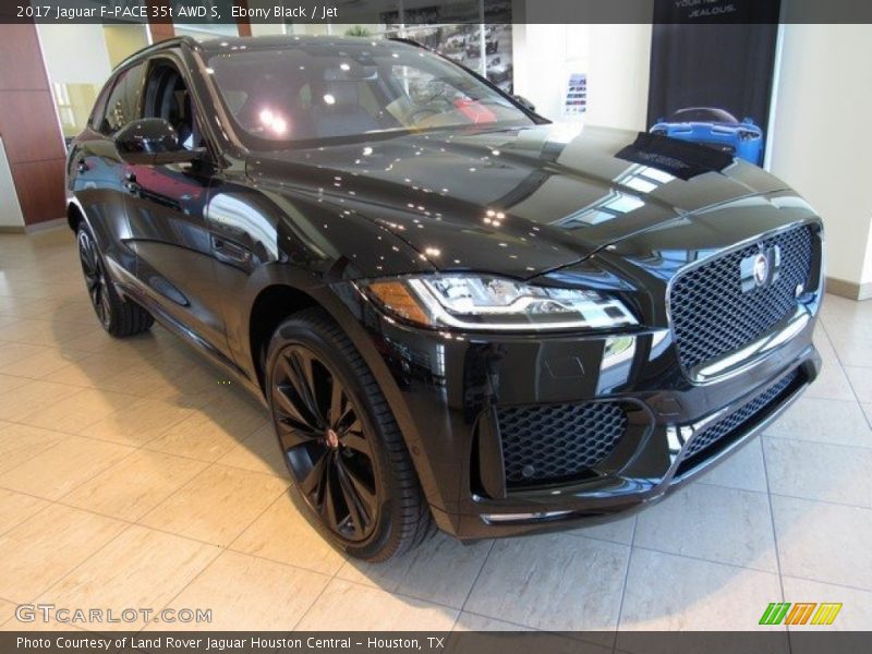Ebony Black / Jet 2017 Jaguar F-PACE 35t AWD S
