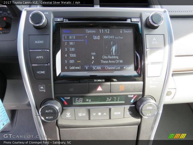 Celestial Silver Metallic / Ash 2017 Toyota Camry XLE
