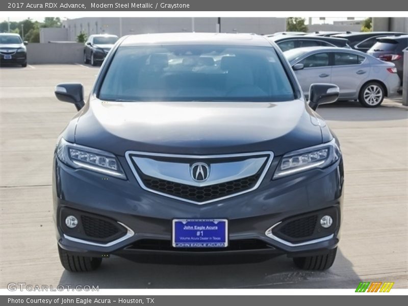 Modern Steel Metallic / Graystone 2017 Acura RDX Advance