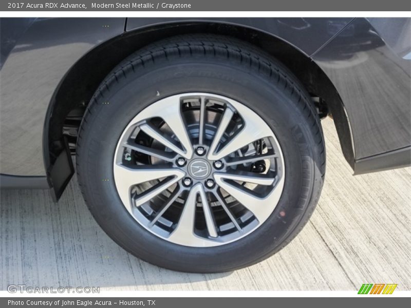 Modern Steel Metallic / Graystone 2017 Acura RDX Advance