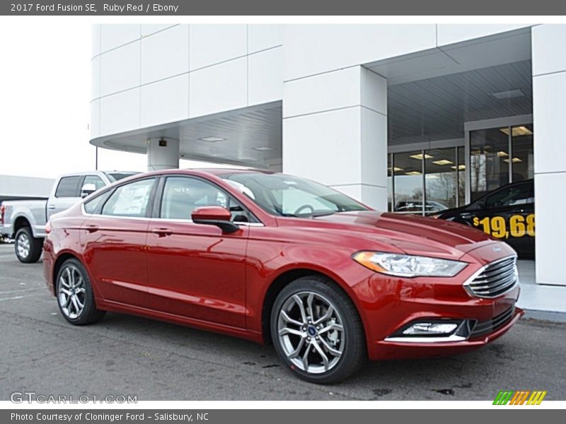 Ruby Red / Ebony 2017 Ford Fusion SE