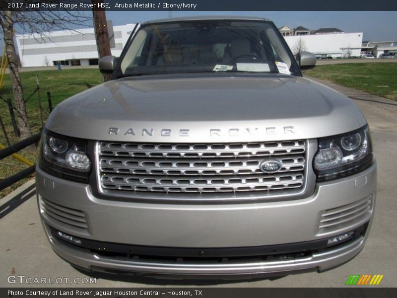 Aruba Metallic / Ebony/Ivory 2017 Land Rover Range Rover HSE