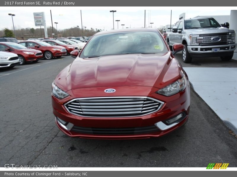 Ruby Red / Ebony 2017 Ford Fusion SE