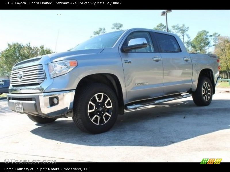 Silver Sky Metallic / Black 2014 Toyota Tundra Limited Crewmax 4x4