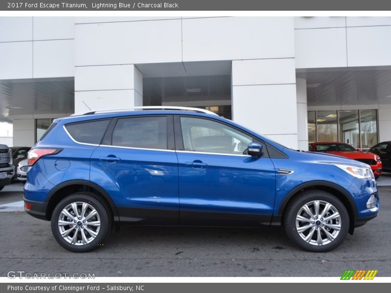 Lightning Blue / Charcoal Black 2017 Ford Escape Titanium