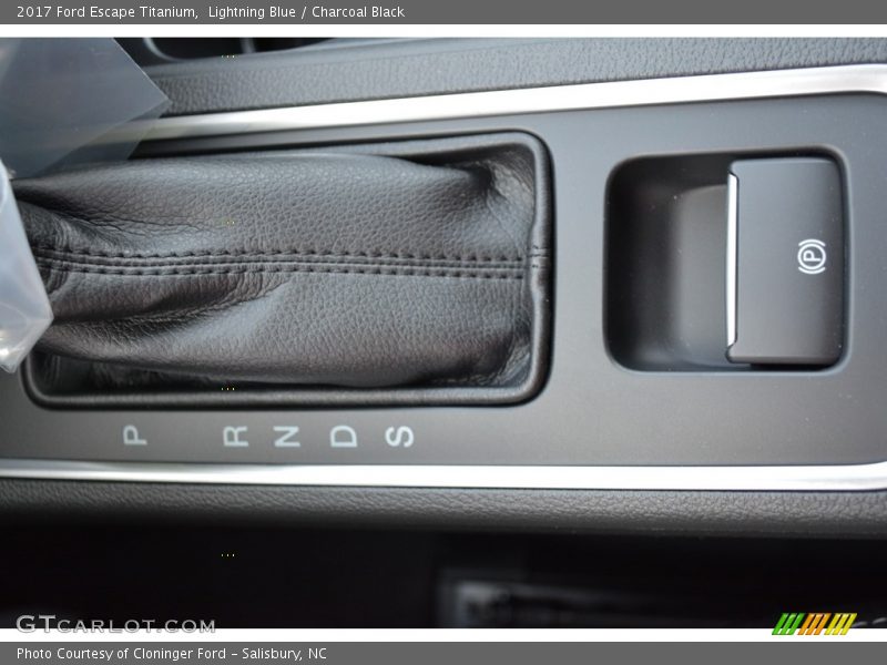 Lightning Blue / Charcoal Black 2017 Ford Escape Titanium
