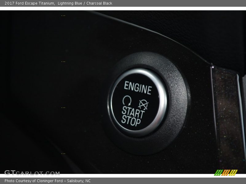 Lightning Blue / Charcoal Black 2017 Ford Escape Titanium
