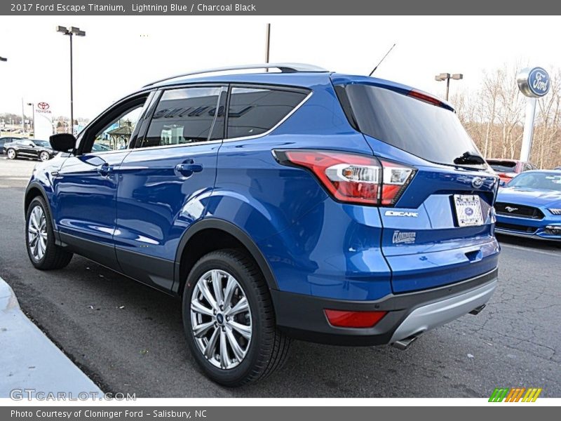 Lightning Blue / Charcoal Black 2017 Ford Escape Titanium