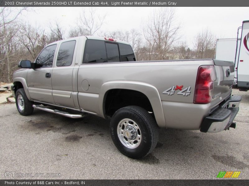 Light Pewter Metallic / Medium Gray 2003 Chevrolet Silverado 2500HD LT Extended Cab 4x4