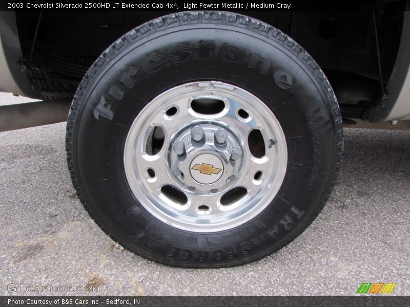 Light Pewter Metallic / Medium Gray 2003 Chevrolet Silverado 2500HD LT Extended Cab 4x4