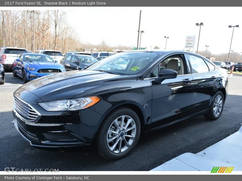 Shadow Black / Medium Light Stone 2017 Ford Fusion SE