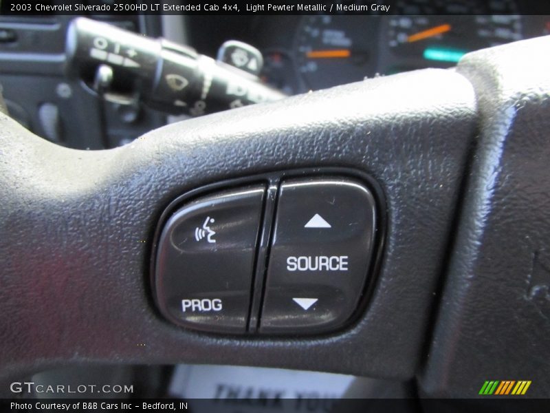 Light Pewter Metallic / Medium Gray 2003 Chevrolet Silverado 2500HD LT Extended Cab 4x4