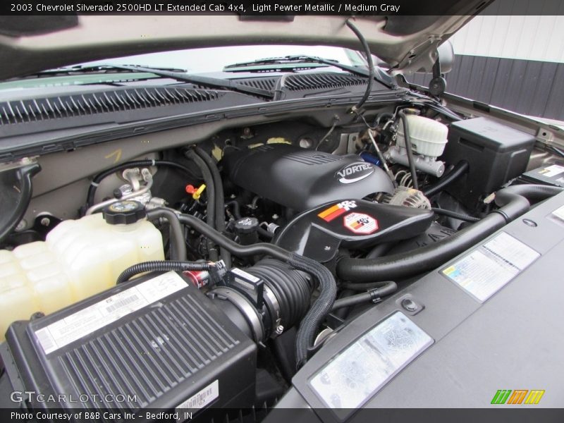 Light Pewter Metallic / Medium Gray 2003 Chevrolet Silverado 2500HD LT Extended Cab 4x4