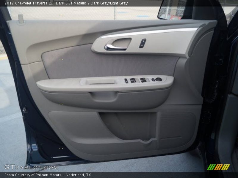 Dark Blue Metallic / Dark Gray/Light Gray 2012 Chevrolet Traverse LS