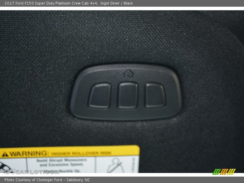 Ingot Silver / Black 2017 Ford F250 Super Duty Platinum Crew Cab 4x4