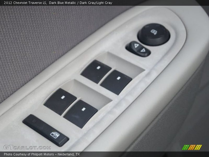 Dark Blue Metallic / Dark Gray/Light Gray 2012 Chevrolet Traverse LS