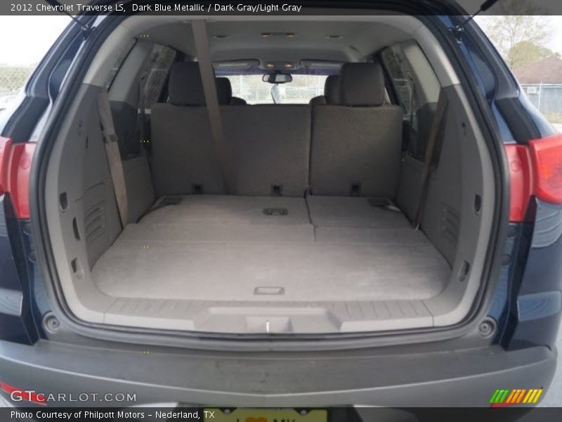 Dark Blue Metallic / Dark Gray/Light Gray 2012 Chevrolet Traverse LS