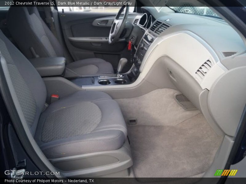 Dark Blue Metallic / Dark Gray/Light Gray 2012 Chevrolet Traverse LS