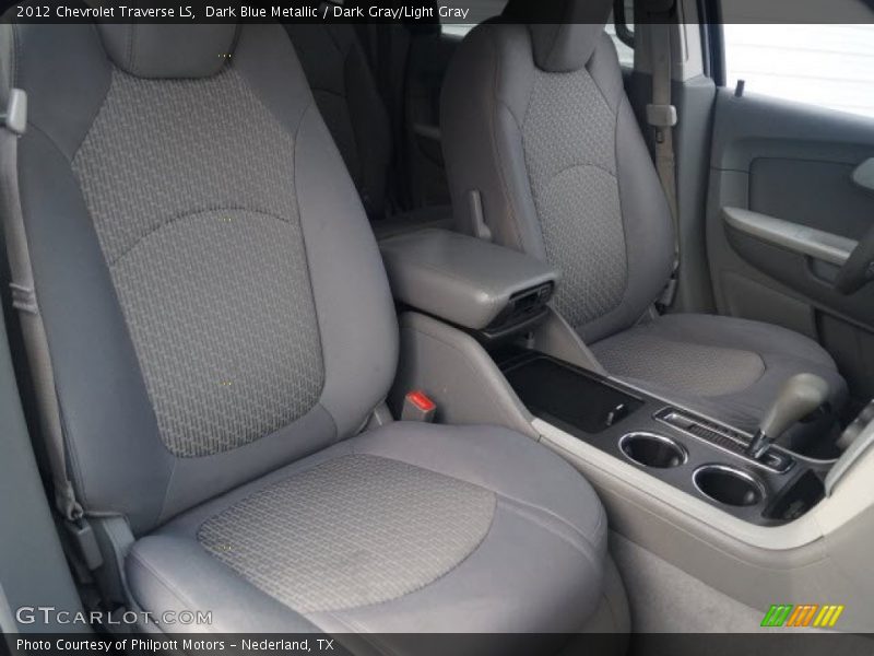 Dark Blue Metallic / Dark Gray/Light Gray 2012 Chevrolet Traverse LS