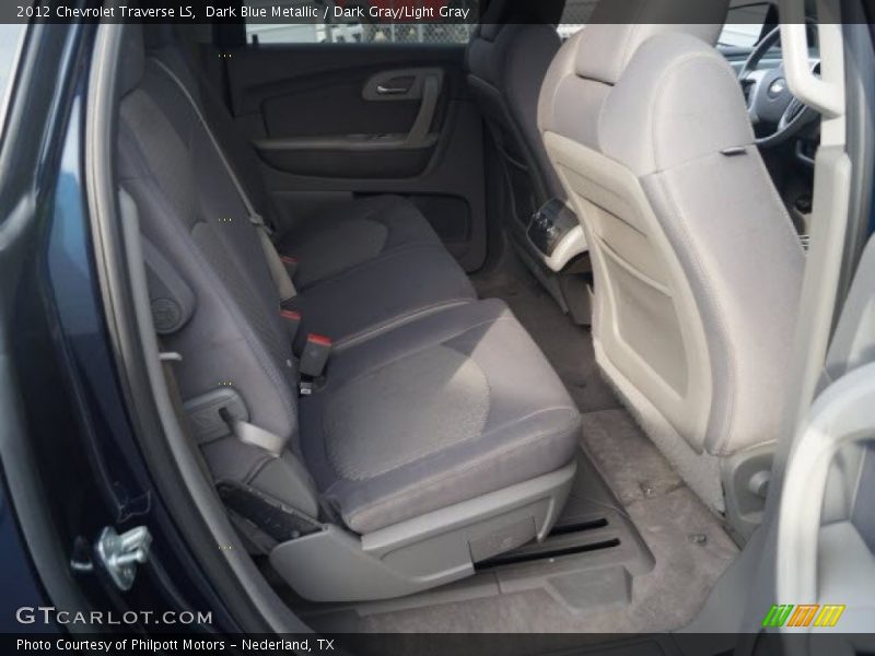Dark Blue Metallic / Dark Gray/Light Gray 2012 Chevrolet Traverse LS
