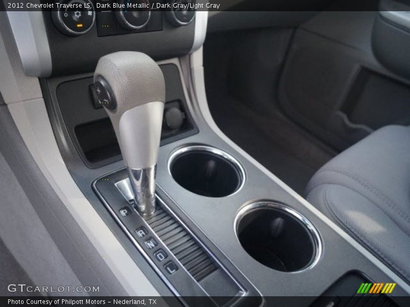 Dark Blue Metallic / Dark Gray/Light Gray 2012 Chevrolet Traverse LS